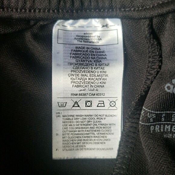 Adidas Women's Size S Pants Black White Side Stripe Ankle Zip Warm Up - Picture 10 of 13